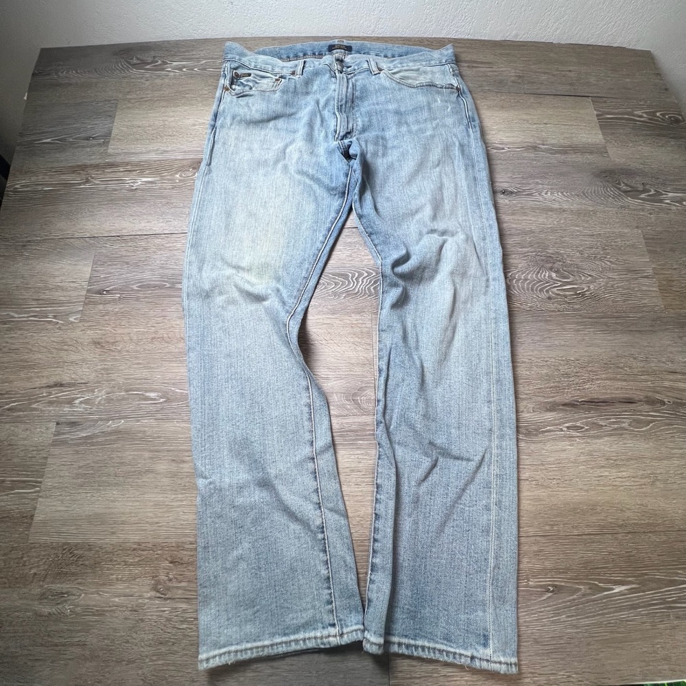Polo Ralph Lauren Jeans Mens 34x30 Light Blue Straight Leg Stretch Denim Classic